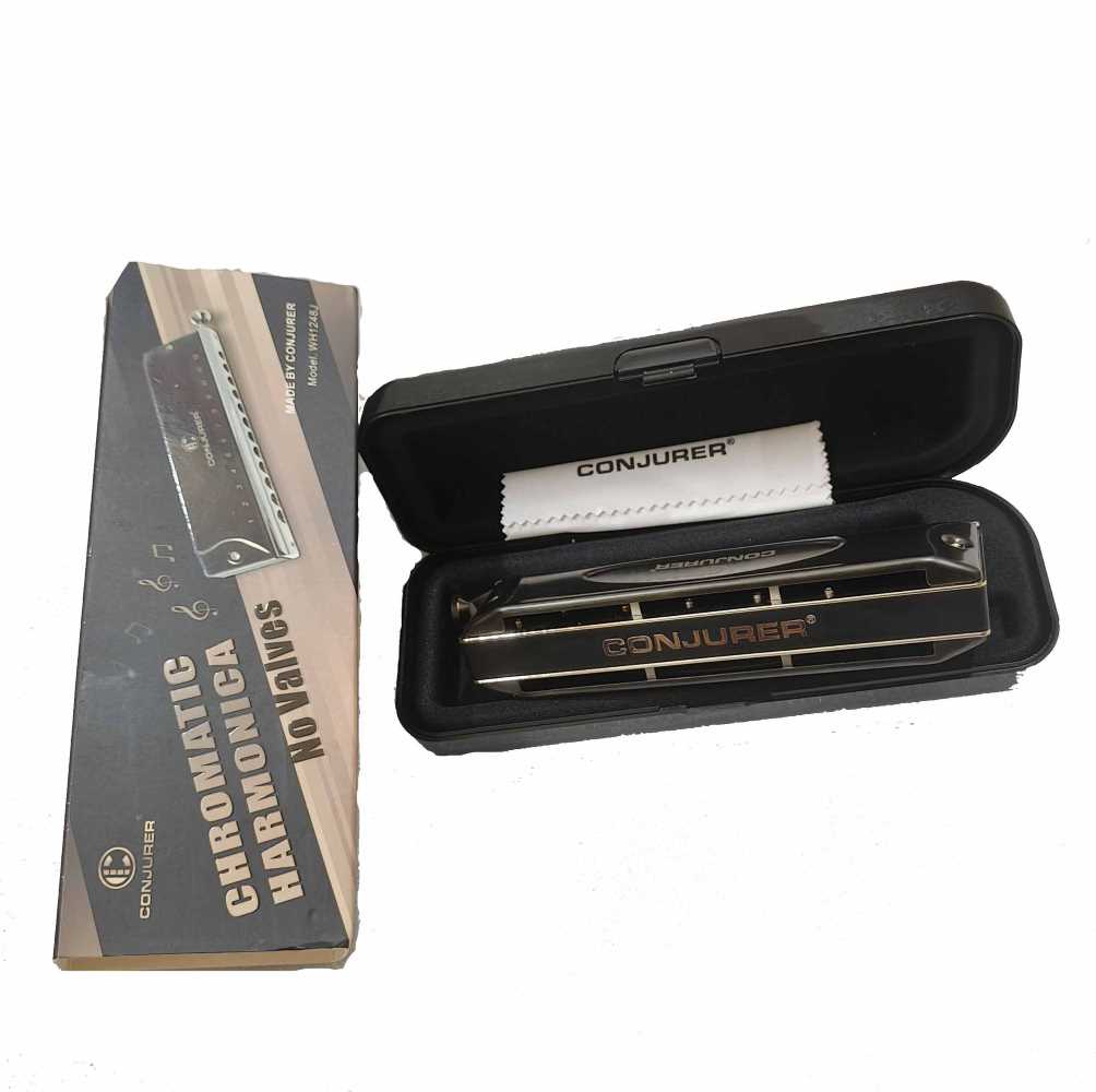 CONJURER Chromatic Harmonica 12 Hole 48 Tones Key of C without valves
